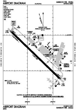 Airport diagram for BGR