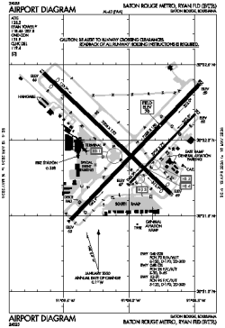 Airport diagram for BTR