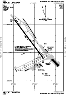 Airport diagram for DET