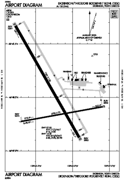 Airport diagram for DIK