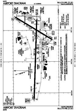 Airport diagram for DLH