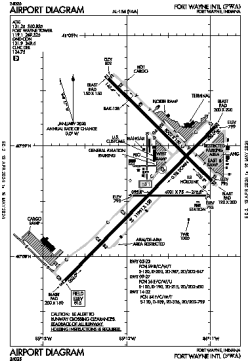Airport diagram for FWA