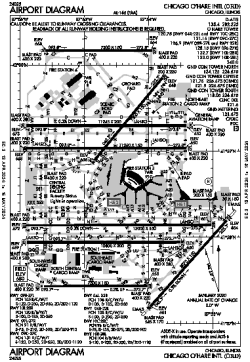 Airport diagram for ORD