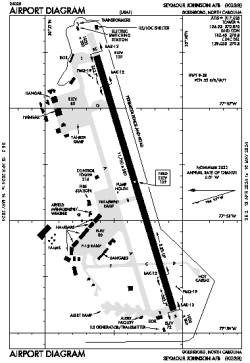 Airport diagram for GSB