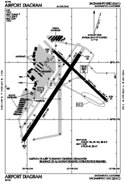 Airport diagram for SAC
