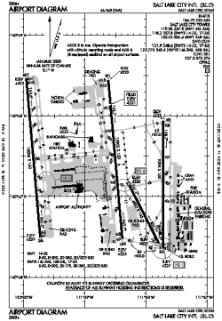 Airport diagram for SLC