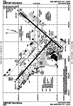 Airport diagram for SAT