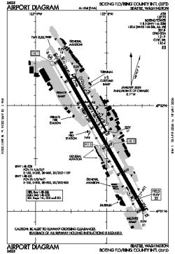 Airport diagram for BFI