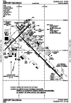 Airport diagram for TUS