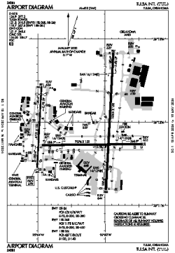 Airport diagram for TUL