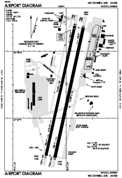 Airport diagram for IAB