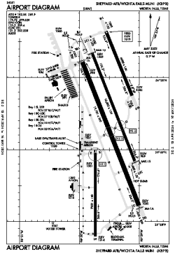 Airport diagram for SPS