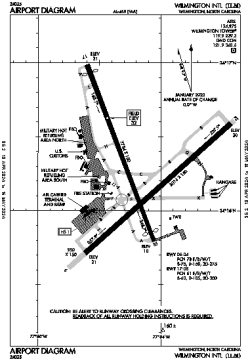 Airport diagram for ILM