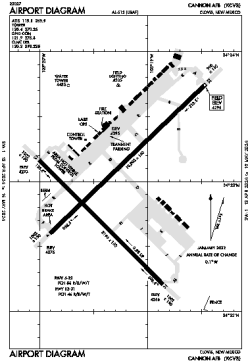 Airport diagram for CVS