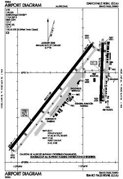 Airport diagram for IDA