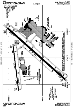 Airport diagram for LEX