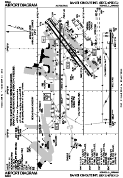 Airport diagram for HNL