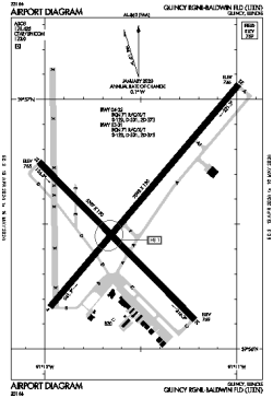 Airport diagram for UIN