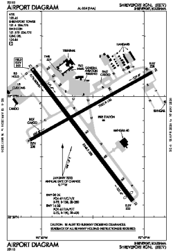 Airport diagram for SHV
