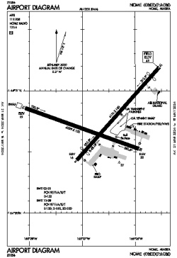 Airport diagram for OME