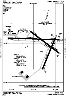 Airport diagram for ADQ
