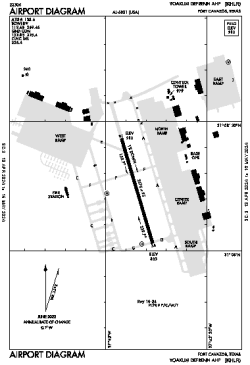 Airport diagram for HLR