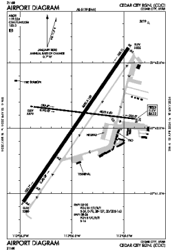 Airport diagram for CDC