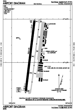 Airport diagram for TIW