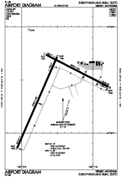 Airport diagram for SDY