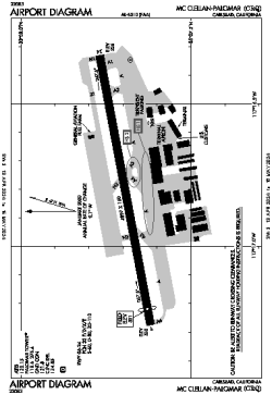 Airport diagram for CLD