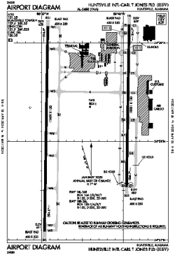 Airport diagram for HSV