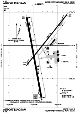 Airport diagram for GCC