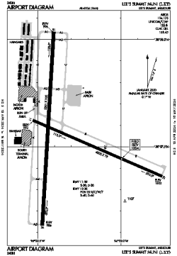 Airport diagram for KLXT