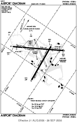 Airport diagram for EGDL.OLD