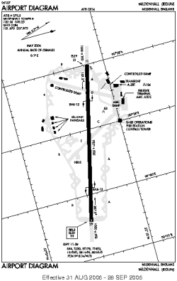 Airport diagram for MHZ