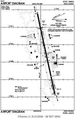 Airport diagram for BOO