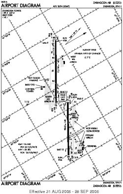Airport diagram for ZAZ
