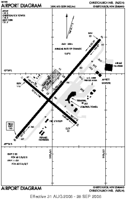Airport diagram for CHC