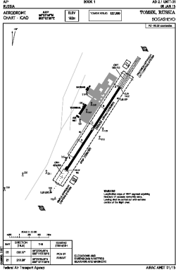 Airport diagram for TOF