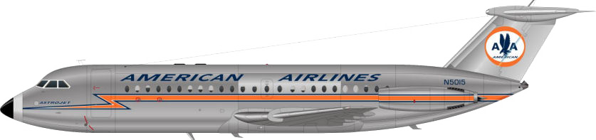 American Airlines BAC 1-11