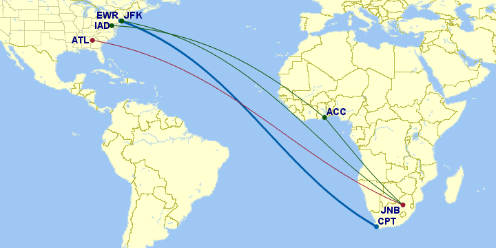 Flights from ewr to cape town