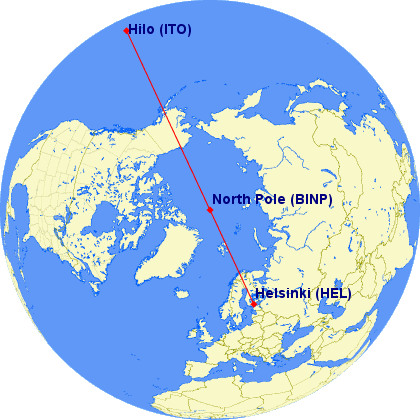 HEL-ITO, over the north pole