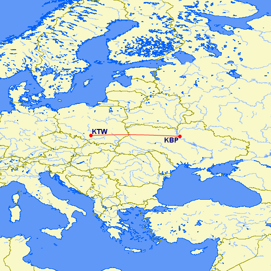 Let ze Katowic do Kyjeva
