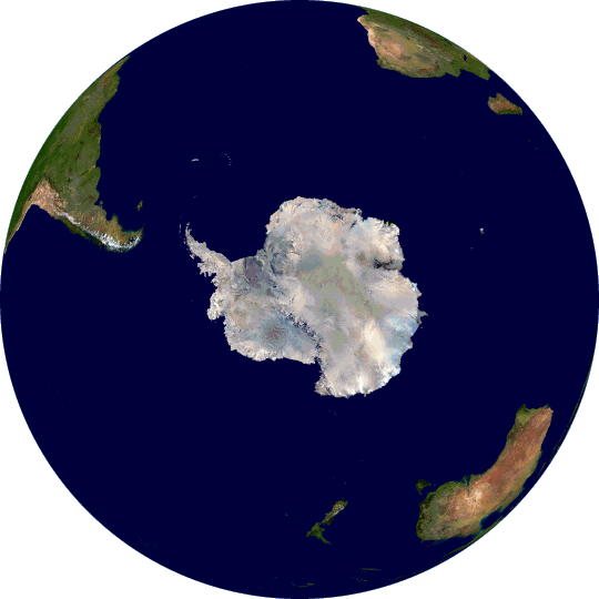 Earth's southern hemisphere