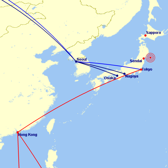Operational Changes to Tokyo Flights