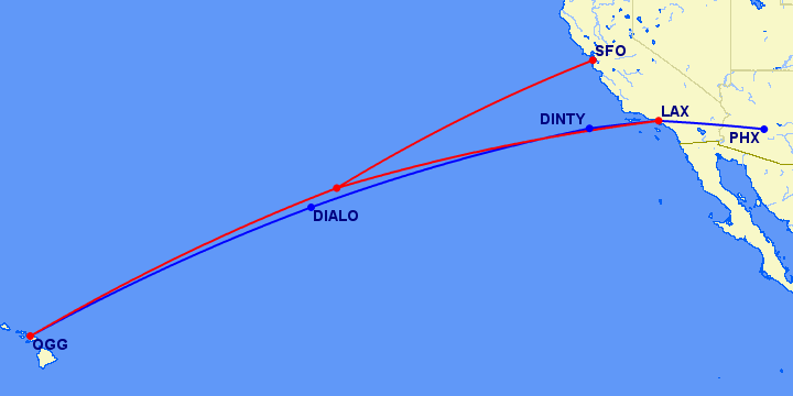Featured Maps: US Airways Flight 432 Diversion (19 September 2010 ...