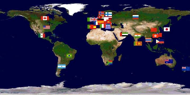 44 countries during first 24 hours
