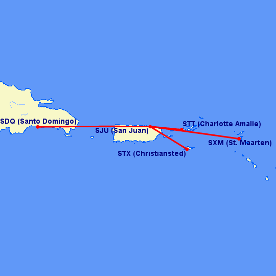 a map of the islands